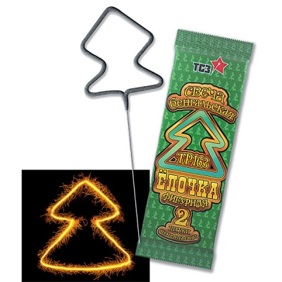 Елочка Бенгальские огни фигурные купить в Чапаевске | chapaevsk.salutsklad.ru