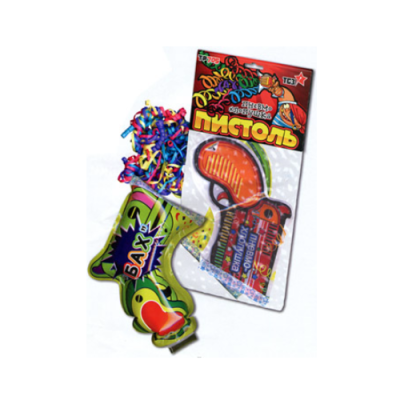 Пистоль Надувная хлопушка купить в Чапаевске | chapaevsk.salutsklad.ru