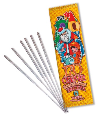 170 мм. Экстра Бенгальские огни купить в Чапаевске | chapaevsk.salutsklad.ru