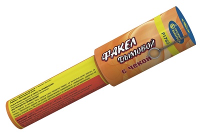 Дымовой (с чекой) оранжевый Фальшфейер купить в Чапаевске | chapaevsk.salutsklad.ru