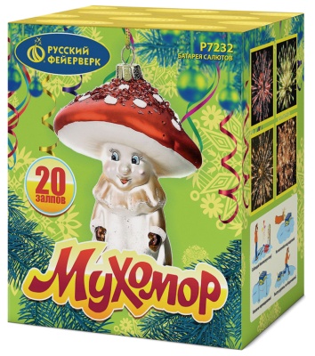 Мухомор Батарея салютов купить в Чапаевске | chapaevsk.salutsklad.ru
